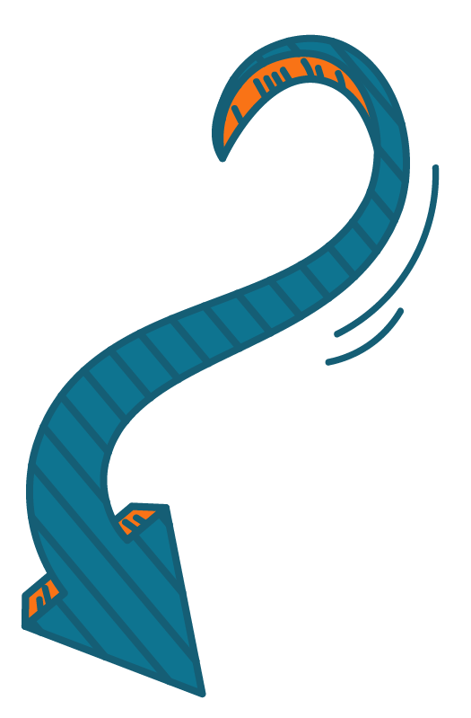 Trust flow arrow