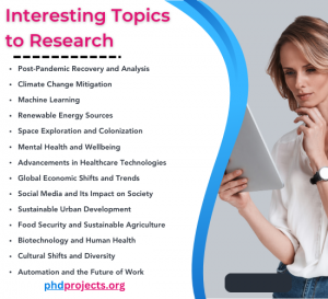 Interesting Projects for Research