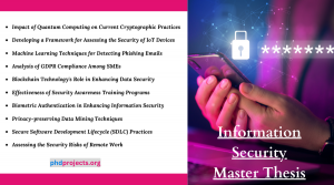 Information Security Master Thesis Topics