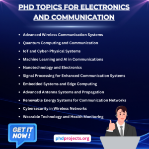 PhD Projects for Electronics and Communication