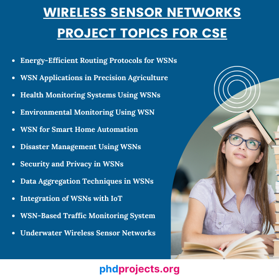 Wireless Sensor Networks Project Topics For CSE PHD Projects