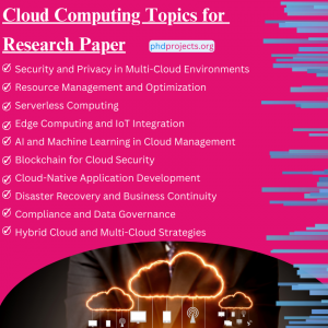 Cloud Computing Projects for Research Paper